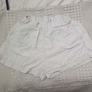 Madewell Cream Linen Women's Shorts